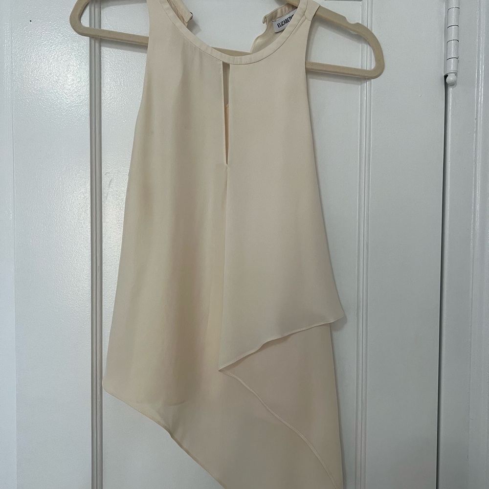 Elegant Cream Silk Top